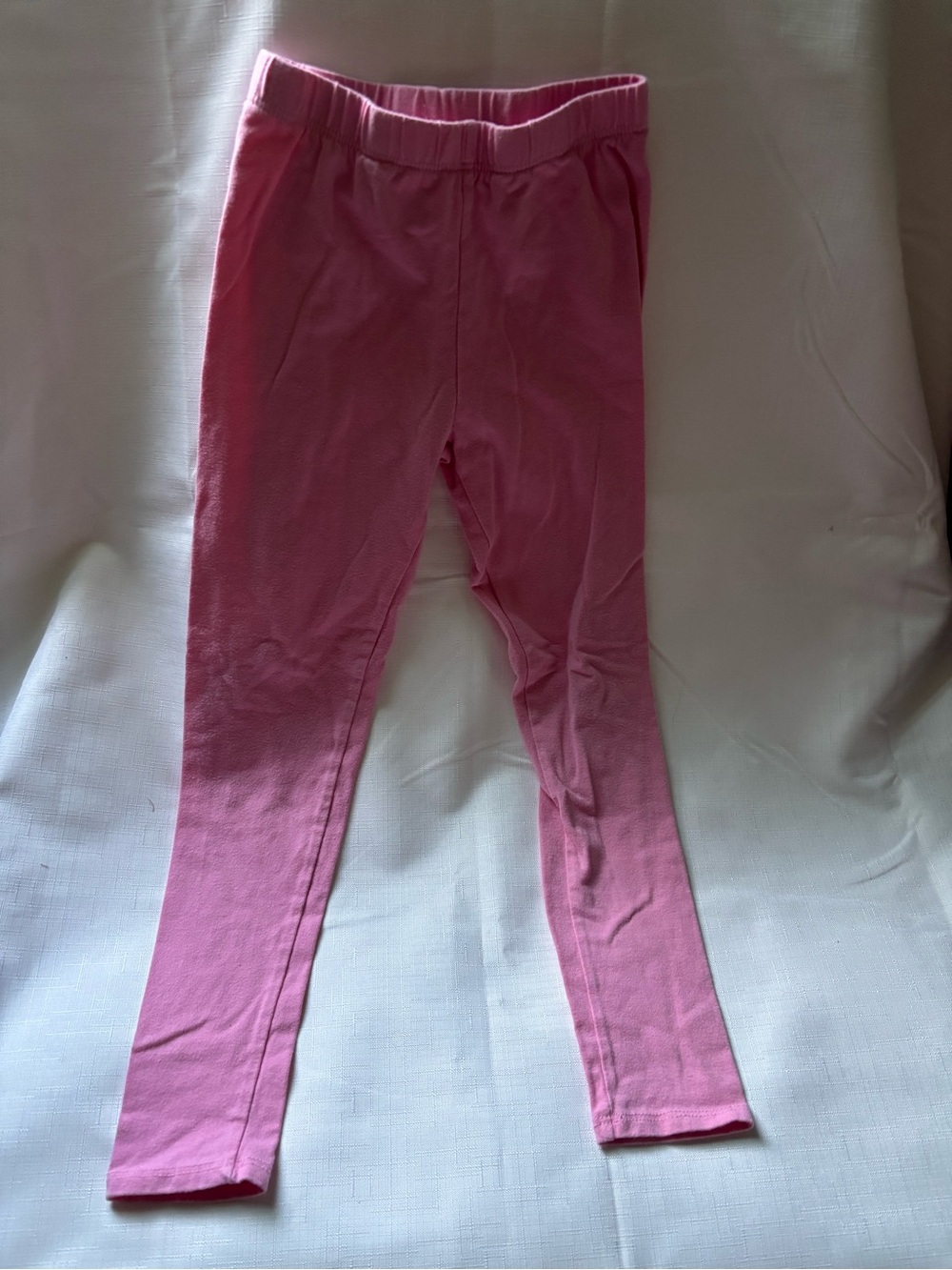 Girls Pink Stretch Cotton Leggings - Everyday Comfort